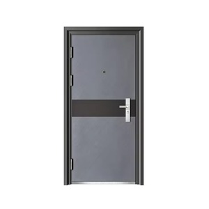 Porte de sécurité Sofia gris foncé anti-effraction à ouverture manuelle complète pour entrée de maison - Product Image 4