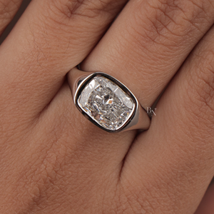 Anillo de Compromiso para Mujer de Alta Gama en Plata, Oro de 10K, Oro de 14K, Oro de 18K con Diamante Cultivado en Laboratorio de 3.1 Quilates, Joyería Fina para Boda - Product Image 4