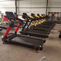 Caminadora con Pantalla LED, Inclinación Automática de -5% a 20%, con Doble Pasamanos, HRC, Portavasos para Tablet, Motor sin Escobillas para Gimnasio en Casa