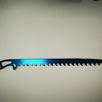 Service de fabrication CNC OEM/ODM pour profilés en aluminium, outils de dégivrage d'hiver en aluminium anodisé bleu