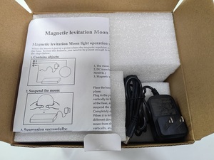 3D Printed 12CM Moon Night <b>Light</b> Modern Magnetic Levitation Touch Control LED 3 Colors <b>Plug</b>-<b>In</b> Dimmable Kids Room Night <b>Light</b> - Product Image 4