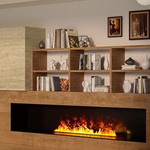 <span class=keywords><strong>Cheminée</strong></span> électrique décorative Inno-Fire de 48 pouces avec flamme 3D intégrée au mur - Product Image 1