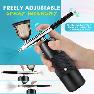 Kit de Aerógrafo para Barbería y Tatuajes, Portátil, Recargable por USB, Pistola de Pintura para Maquillaje, Uñas y Cabello, Compresor Inalámbrico - Product Image 3