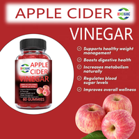 Bonbons gélifiés au vinaigre de cidre de pomme en gros (OEM/ODM) certifiés HALAL pour favoriser l'amincissement, le remodelage corporel et la digestion
