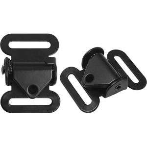 Heavy Duty Strong Black Matte Metal Webbing Strap Luxury Safety Tactical Belt Buckle with Non-slip Quick Tensioning Adjustment - Product Image 1