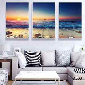 Decorazione per soggiorno con immagine personalizzata ponte oceano tramonto paesaggio marino da parete stampa 3 pannelli pittura <span class=keywords><strong>su</strong></span> <span class=keywords><strong>tela</strong></span> - Product Image 6
