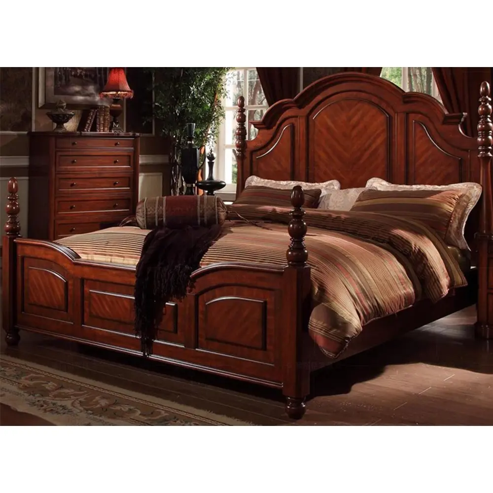 Muebles de dormitorio de roble de madera de mejor diseño A57