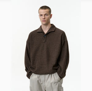 T-Shirt da <span class=keywords><strong>uomo</strong></span> stile italiano colletto intero autunno nuovo vecchio denaro a manica lunga con risvolto per il tempo libero per Polo - Product Image 2