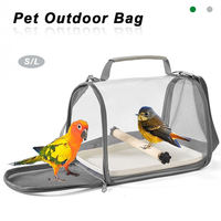 Cage à oiseaux, cage à perroquets, cage de transport pour pigeons et lézards, cage transparente portable pour oiseaux