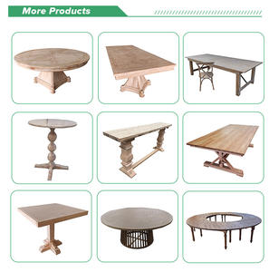 <span class=keywords><strong>Table</strong></span> et chaises pliantes pour événements <span class=keywords><strong>Table</strong></span> de ferme Chaise à dossier croisé empilable en bois Ensemble <span class=keywords><strong>table</strong></span> à manger - Product Image 6