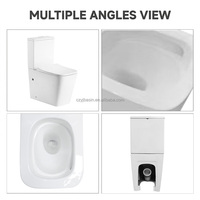 WC en céramique Yingjie deux pièces, à un trou, avec chasse d'eau Eddy Tornado, 635x380x830mm, siphon en P 180mm, pour salle de bain d'hôpital, fournisseur mondial
