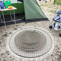Grilles de barbecue jetables écologiques en acier inoxydable pour pique-niques en plein air et barbecues dans la cour