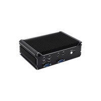 Computadora de Escritorio Compacta de Aluminio sin Ventilador, PC Industrial con 6COM RS232/RS485, 8USB, DDR5, M.2 NVMe, WiFi 6, 4G/5G, Mini PC con Windows 11