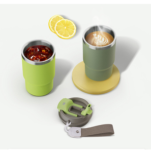 Tazas de <span class=keywords><strong>café</strong></span> termo de acero inoxidable, vaso de vacío de doble pared a prueba de derrames, taza reutilizable para <span class=keywords><strong>café</strong></span> caliente/helado - Product Image 2