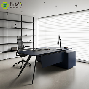<span class=keywords><strong>Muebles</strong></span> de Oficina, Escritorio de Oficina de Estilo Minimalista con Cajones de Almacenamiento - Product Image 3