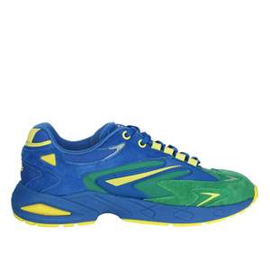 Baskets pour hommes M401-SN-SU-BL Bluette Chunky Shoes Couleurs bleu vert jaune Hauteur du talon 42 - Product Image 4
