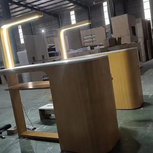 Mesa de Manicura LED Moderna y Lujosa para Salón de Belleza, Mesa de Madera con Múltiples Espacios de Almacenamiento y Secador de Uñas para Salón - Product Image 3