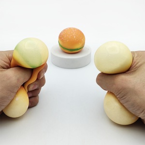 Venta Directa de Fábrica al por Mayor: Juguete Antiestrés de TPR con Forma de Hamburguesa, Juguete Sensorial Blando y Divertido de TPR para Aliviar el Estrés - Product Image 5