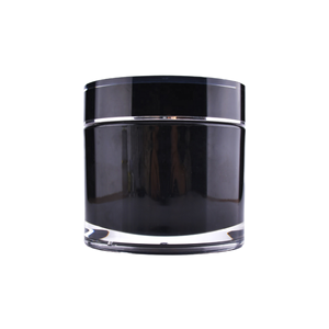 Conteneurs à double paroi populaires <span class=keywords><strong>de</strong></span> petite taille 10 ml 15 ml 30 ml en plastique acrylique noir brillant, <span class=keywords><strong>pot</strong></span> pour gel UV pour ongles, crème - Product Image 3