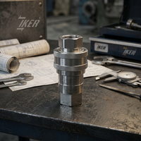 Raccord rapide hydraulique en acier inoxydable 304, filetage G1/4 YBS ISO 7241-1B, femelle/mâle, coupleur de déconnexion