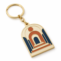 Porte-clés personnalisé en forme d'arche colorée avec logo, cadeau promotionnel personnalisable, fournisseur en gros, fabricant de porte-clés