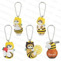 Vente flash : Porte-clés pendentif chaton en forme de capsule de crème glacée, cadeau idéal pour les passionnés de chats, les enfants, les filles et les amoureux des animaux