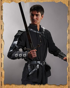 Conjunto de 8 Piezas de Disfraz Renacentista para Hombre, Camisa Medieval Vikinga, Pantalón, Cinturón, Capa, Brazalete, Bolsa para Espada, para LARP Vikingo, Cosplay - Product Image 4