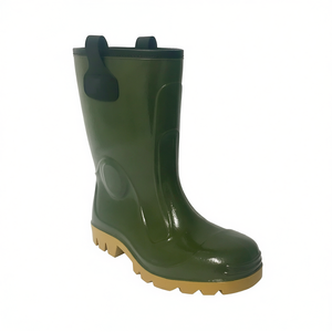 Bottes de sécurité TTAKE en PVC vert avec semelle en caoutchouc pour usage professionnel - Product Image 2