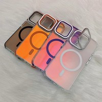 Coque pour iPhone 17 Pro Max, étui à rabat avec objectif d'appareil photo à changement de couleur et support magnétique pour iPhone 16, 15, 14, 13, 12