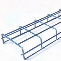 Plateau de câblage en treillis métallique SS304 personnalisé 50x100mm, largeur 300mm, panier en treillis, vente directe fabricant pour usage industriel