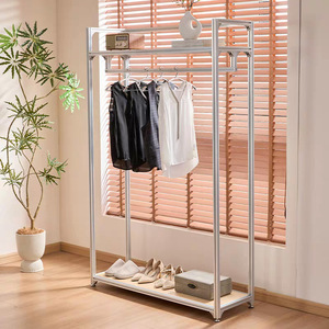 Aluminum Profile <b>Clothes</b> <b>Rack</b> Standing Type Wardrobe Storage Multipurpose - Product Image 4