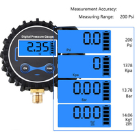 Manomètre numérique de haute précision pour pneus avec écran LCD et lumière LED pour voiture, camion, moto, capteur de pression d'air