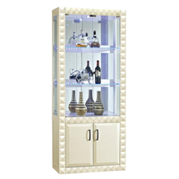 Armoire à vin en bois de style classique avec table de bar pour salon
