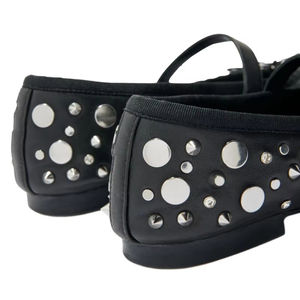 <span class=keywords><strong>รองเท้า</strong></span>บัลเล่ต์แฟชั่น<span class=keywords><strong>ส</strong></span>ำหรับผู้หญิงรองเท้าส้นเตี้ยติดโบว์ปิ<span class=keywords><strong>ด</strong></span>นิ้วเท้ารอบ Mary Jane - Product Image 2