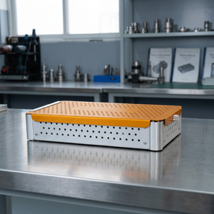 Caja Esterilizadora de Aluminio Ligera de Alta Calidad MayoMed para Autoclave, Contenedor para Curetas Ortopédicas, 1 Año de Garantía, CE - Product Image 3