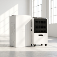 Dehumidifier Industri Listrik Baru 168L dengan Kompresor Hitachi, Dehumidifikasi Otomatis, Layar Digital, Hemat Energi