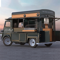 Vente flash : Food truck vintage, camion de restauration rapide, camion de café mobile, kiosque alimentaire, style rétro, marché européen, moto Elote
