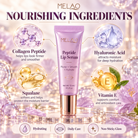 Sérum repulpant pour les lèvres au collagène, peptides et vitamine E – Formule personnalisée hydratation intense – Hydratant pour lèvres sèches – Soin quotidien