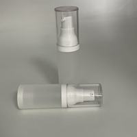 Flacon pompe sans air givré populaire de 15 ml, 30 ml, 50 ml pour sérum et lotion de soin de la peau, sérigraphié