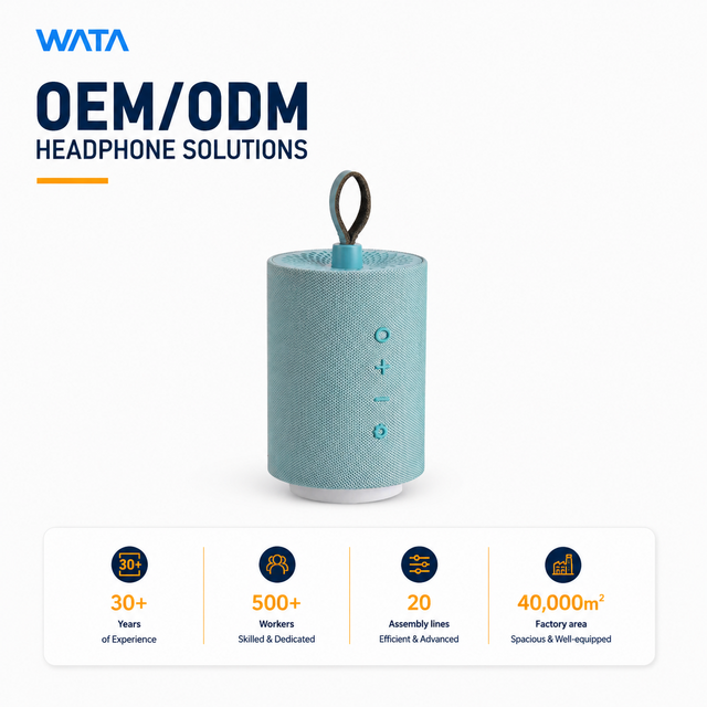 Perfect WATA High-end ODM OEM Custom Factory Portable Wireless  Speaker for Phone and More USB Charging