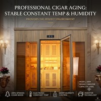 Humidor à cigares moderne de luxe pour la maison, avec revêtement en bois de cèdre, contrôle électronique de la température, armoire de rangement et de présentation pour cigares