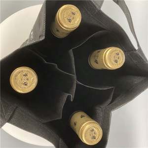 Bolsas de vino de terciopelo Bolsa de vino en caja 3 Bolsas de vino - Product Image 3