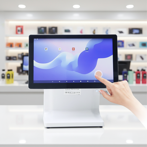 Multi-Angle Folding 15.6''+10.1'' All-in-One Touch Screen Cash Register With W-indows/Android 4+64GB Adjustable <b>Stand</b> - Product Image 1