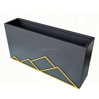Nouvelle jardinière métallique grande taille, durable, avec revêtement en poudre, design modulaire, démontable, emballage plat, pour jardin