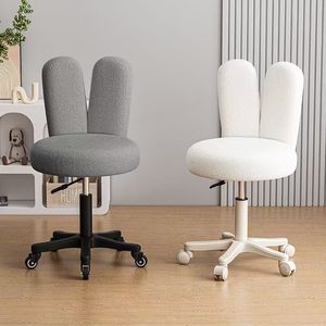 Taburete Rodante para Estética, Silla de Computadora, Taburete para Manicura y Maquillaje, Silla con Respaldo y Altura Ajustable, Moderna y Sencilla para Uso Doméstico - Product Image 5