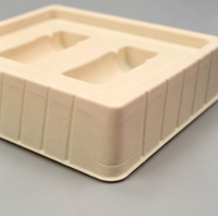Insert en blister floqué multi-cavités personnalisé, surface en velours doux, doublure en plastique pour boîte cadeau, emballage de produits cosmétiques