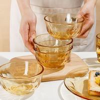 Bol en verre compatible micro-ondes, grande capacité, pour nouilles, soupe, fruits, salade, usage domestique et professionnel, vente en gros, logo personnalisé