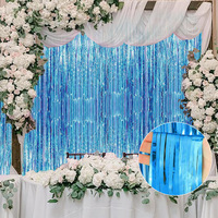 Rideau de porte en soie effet pluie 2x3m, Bannière à franges colorées, Décoration de fête, Décor suspendu, Taille et couleur personnalisables