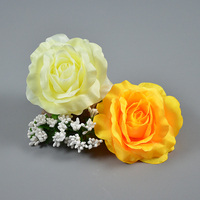 Großhandel Hochzeit dekorative Pflanzen große Seide Rose künstliche Blumen köpfe für Hotel Hochzeit Dekor