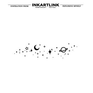 Pegatinas Impermeables Semipermanentes de <span class=keywords><strong>Galaxia</strong></span> Universal, Parches No Tóxicos de Larga Duración de 2 Semanas, <span class=keywords><strong>Tatuaje</strong></span> Temporal al por Mayor - Product Image 3